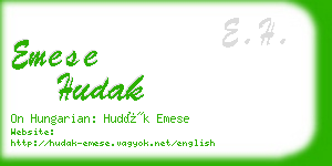 emese hudak business card